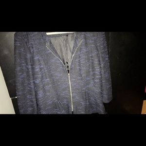 Authentic H&M Black & Blue Peplum Blazer